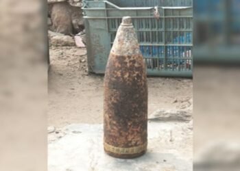 Unexploded military tank artillery shell recovered in Shillong