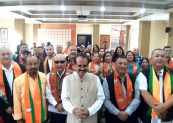 Union Minister of State for Minority Affairs attends State Executive Meeting of BJP In Shillong