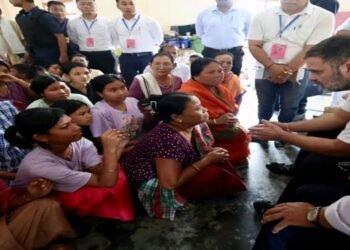 Leader of Opposition Rahul Gandhi Visits Relief Camps in Manipur