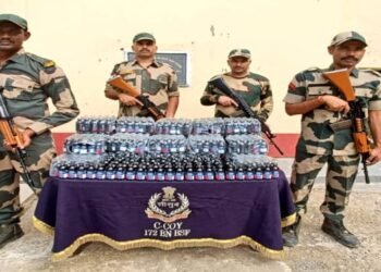 BSF Foils Phensedyl Smuggling Bid, Seizes 980 Bottles
