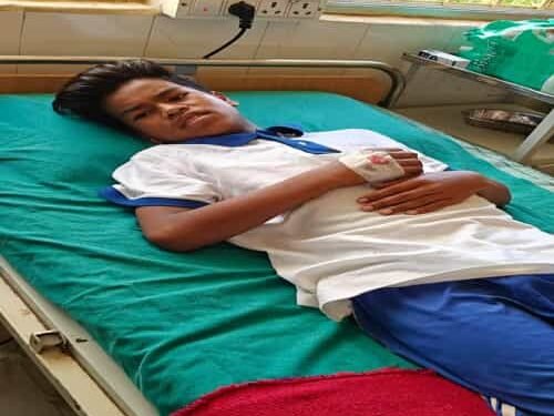 A students from Meghalaya undergoing treatment