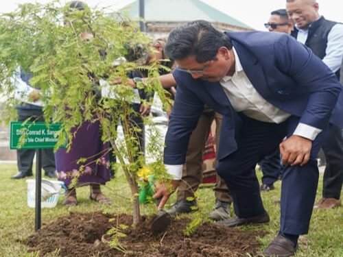 Green Pledge in Shillong: Leaders Plant Trees at Meghalaya Legislative Assembly