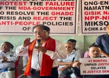 MDA Govt’s Anti-People Policies Under Fire: Dr. Mukul Sangma Leads Rally in Purakhasia