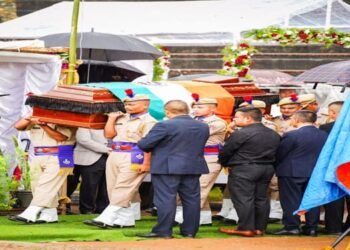 State Bids Farewell: Dr. DD Lapang Laid to Rest with Full State Honours
