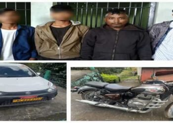 Four Held in West Jaintia Hills for Motorcycle Theft