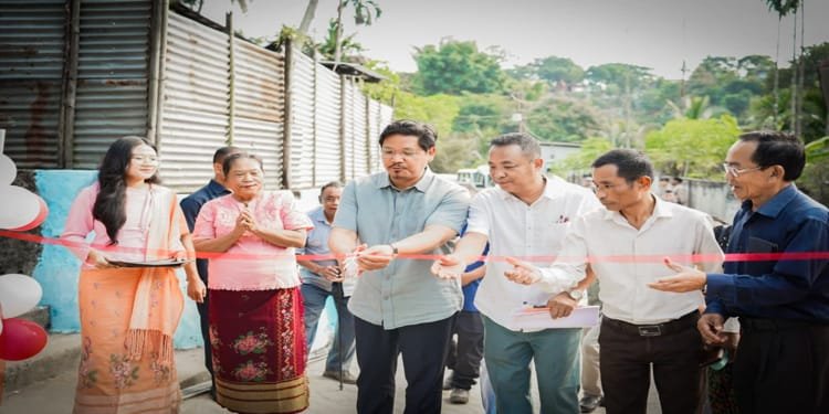 Tura Gets a Facelift: Chief Minister Inaugurates Paver Block Road