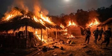 Drone attacks in Manipur villages by Burmese militants
