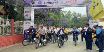 Shillong Rides With Mandaviya As Fit India Marks 76th ‘Sundays On Cycle’