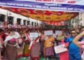Naga, Meitei Groups Hold Joint Sit-In at Khwairamband, Seek Justice