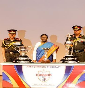 President Murmu Unveils Durand Cup Trophies, Flags Off 135th Edition