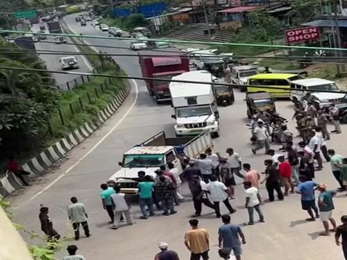 Jorabat blockade enters Day 2, Guwahati-Shillong road choke