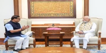 Himanta briefs PM Modi on Assam floods, rehab plans