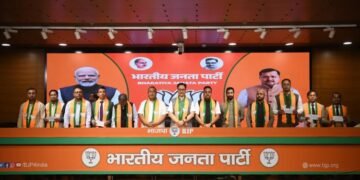Eight UDP MLAs join BJP