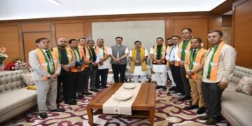 Eight UDP MLAs join BJP